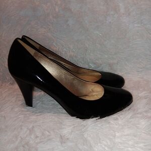 ANTONIO MELANI Black Heels Suede Pumps
